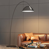 Modern Scandinavian Verse Arc Floor Lamp with Adjustable Swivel Shade for Living Room