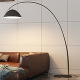 Modern Scandinavian Verse Arc Floor Lamp with Adjustable Swivel Shade for Living Room
