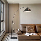 Modern Scandinavian Verse Arc Floor Lamp with Adjustable Swivel Shade for Living Room