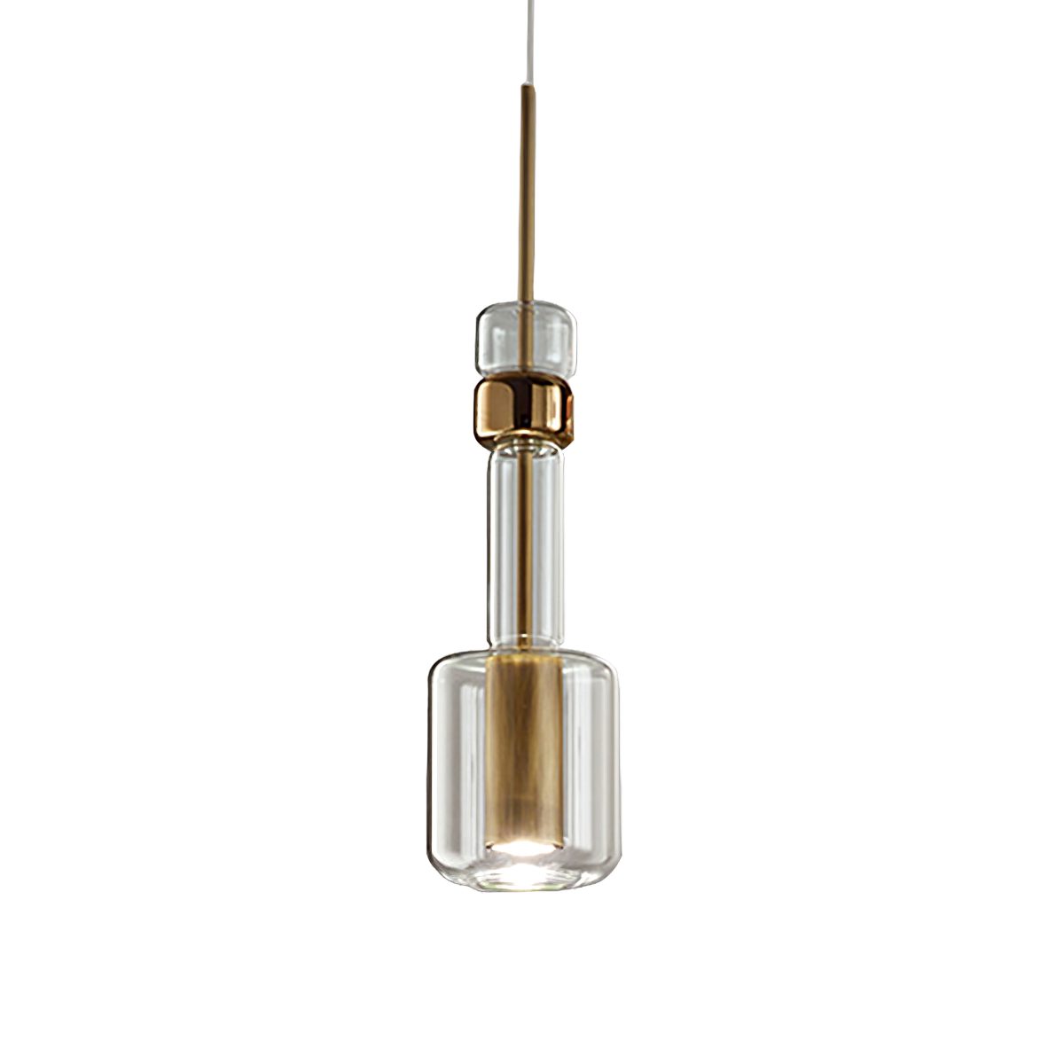 modern-polyrhythm-pendant-light-with-aluminum-and-hand-blown-glass-shade