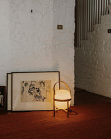 Modern Portable Glass Lantern Table Lamp with Wood Handle and Glass Shade for Ambient Lighting