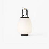 Portable Rechargeable LED Lantern Table Lamp Glass Shade Nordic Style Bedside Light