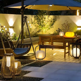 Modern Rechargeable Portable Outdoor Lantern Table Lamp for Garden and Patio