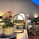 Modern Rechargeable Portable Outdoor Lantern Table Lamp for Garden and Patio