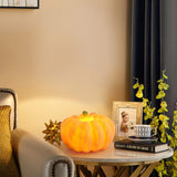 Rechargeable Portable Pumpkin Table Lamp LED Battery Operated Resin Desk Light