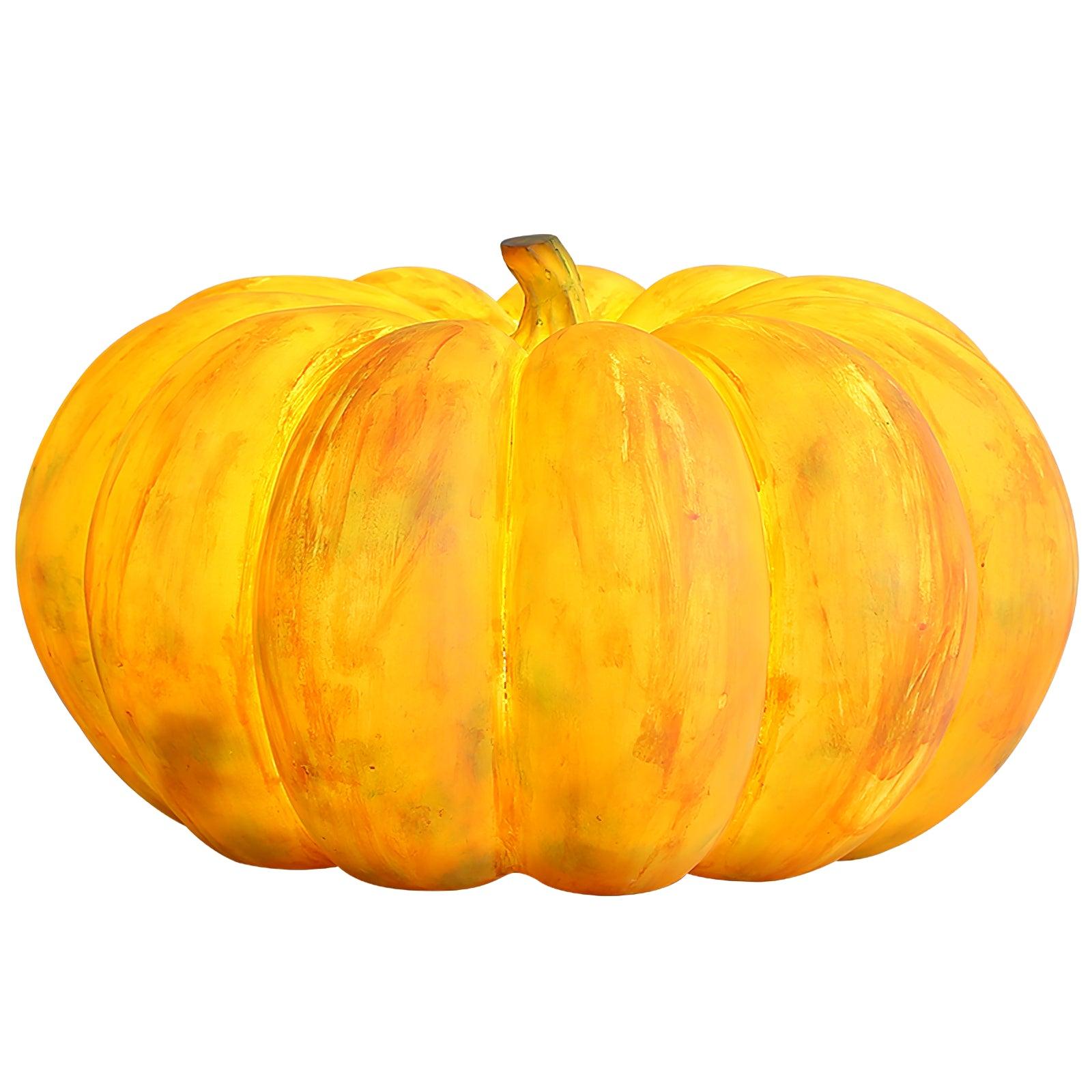 Rechargeable Portable Pumpkin Table Lamp LED Battery Operated Resin Desk Light