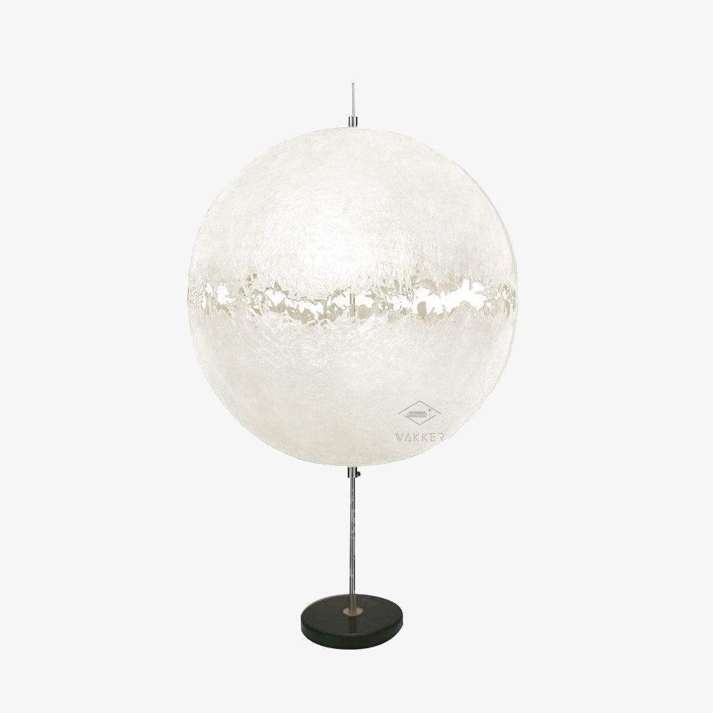 Modern Artistic Fiberglass Table Lamp Textured Hand Painted Nightstand Light for Bedroom