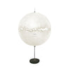 Modern Artistic Fiberglass Table Lamp Textured Hand Painted Nightstand Light for Bedroom
