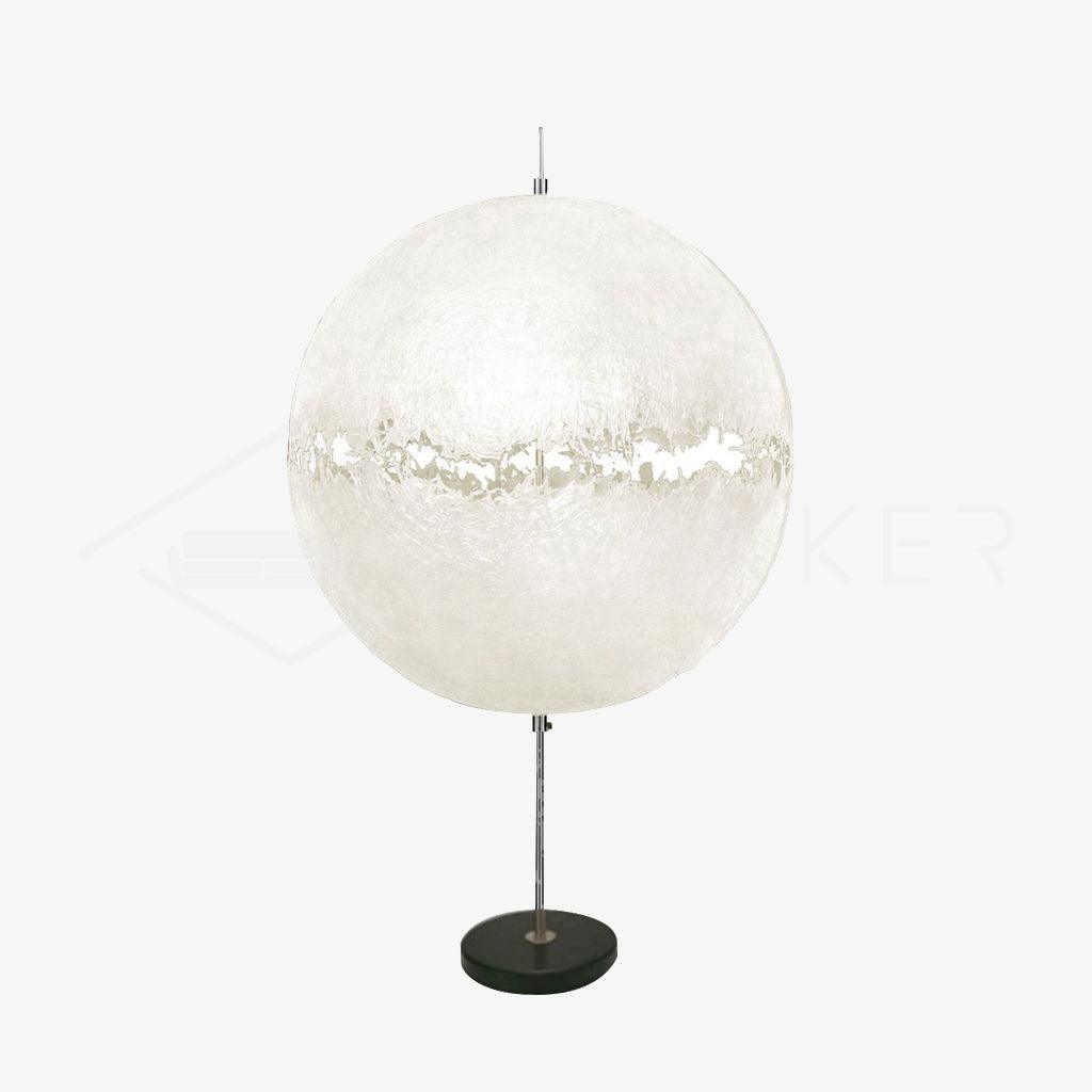 Modern Artistic Fiberglass Table Lamp Textured Hand Painted Nightstand Light for Bedroom