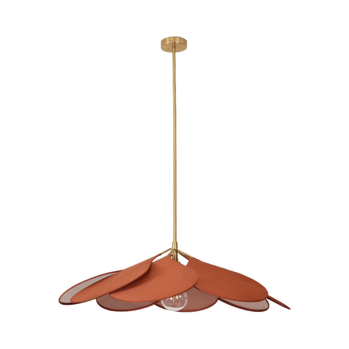 Modern Fabric Floral Petal Pendant Light for Elegant Living Room and Bedroom Lighting