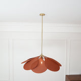 Modern Fabric Floral Petal Pendant Light for Elegant Living Room and Bedroom Lighting