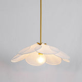 Modern Fabric Floral Petal Pendant Light for Elegant Living Room and Bedroom Lighting