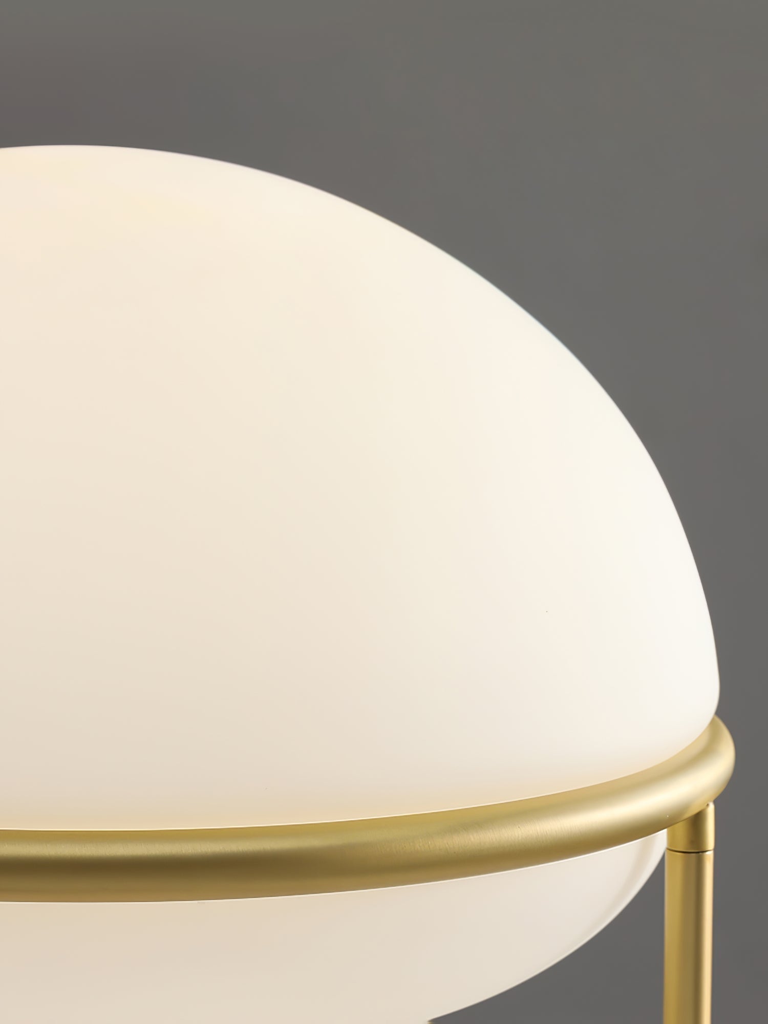 Modern Opal Glass Pump Table Lamp with Steel Frame for Office and Home Decor