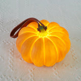 Rechargeable Portable Pumpkin Table Lamp LED Battery Operated Resin Desk Light