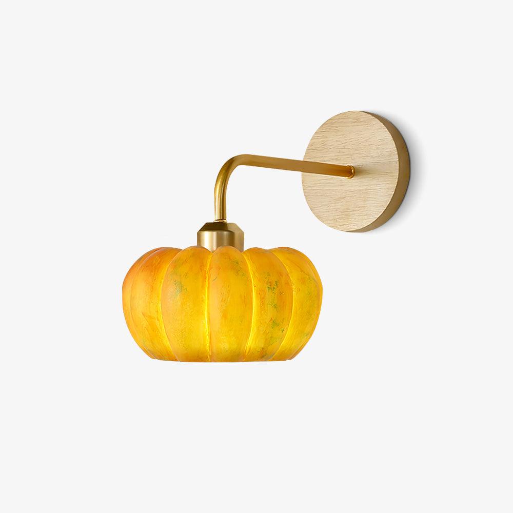 vintage-style-pumpkin-shaped-resin-wall-sconce-indoor-decorative-lighting-with-wood-base