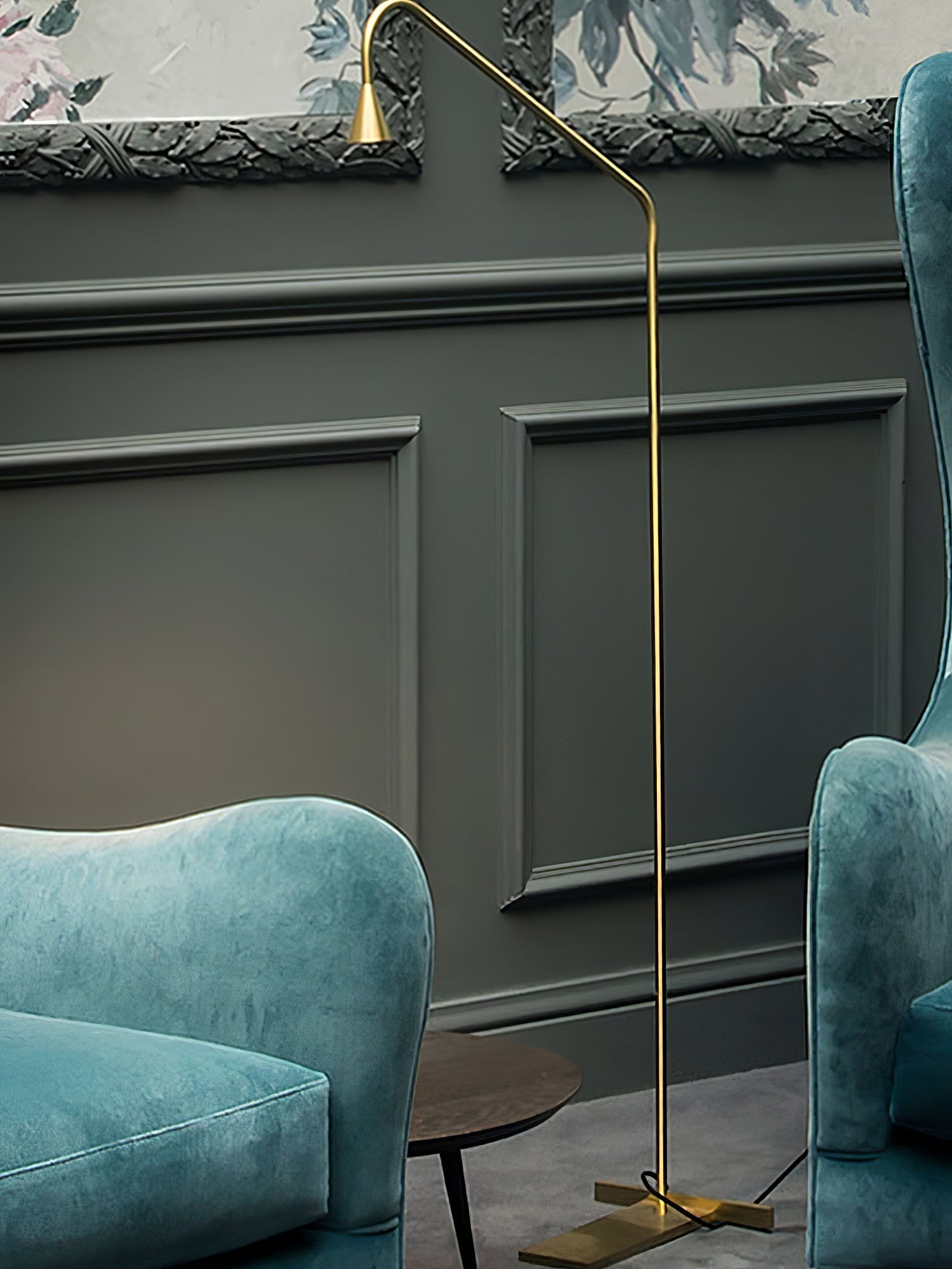 Modern Geometric Architectural Metal Standing Floor Lamp for Contemporary Living Spaces