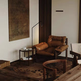Modern Geometric Architectural Metal Standing Floor Lamp for Contemporary Living Spaces