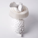 Whimsical Rabbit Animal Figurine Table Lamp with Ruffle Collar and LED Illumination for Modern Interiors