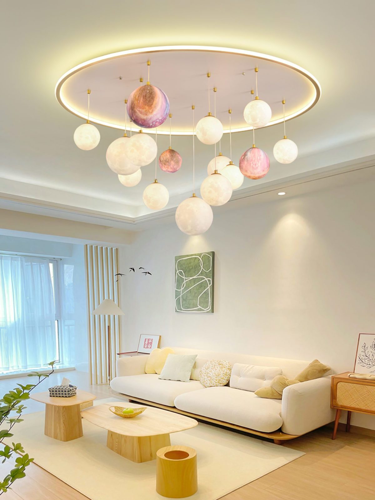 modern-rainbow-planet-integrated-led-ceiling-light-fixture-with-three-color-modes