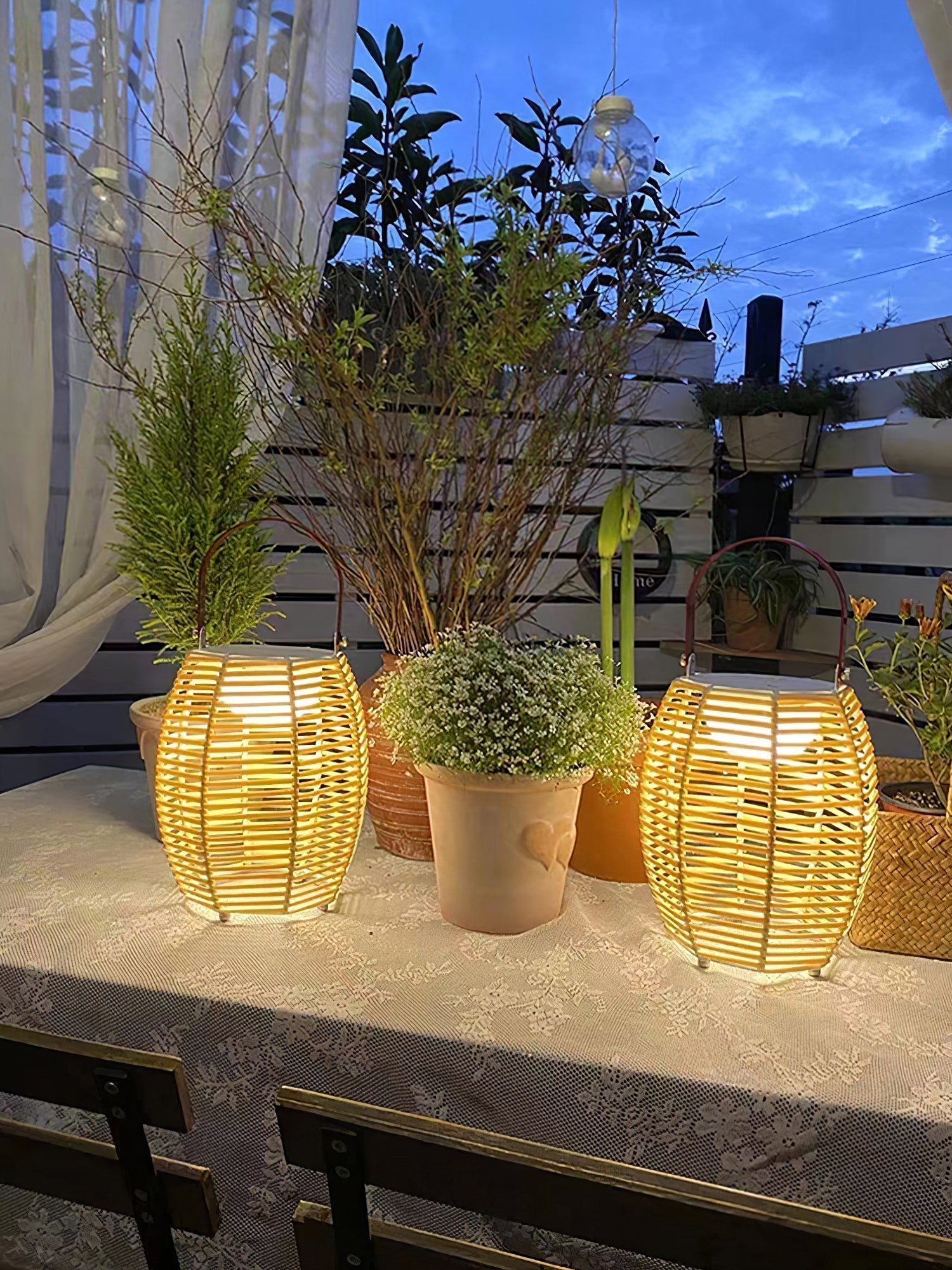 Modern Rechargeable LED Lantern Table Lamp Waterproof Outdoor Portable Task Light