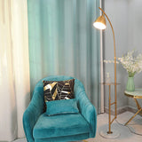 Rani Modern Tall Floor Lamp with Integrated Marble Tray and Metal Frame