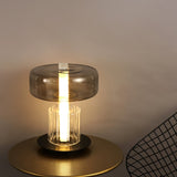 Rapanui Hand Blown Glass Table Lamp with Touch Sensor and Integrated LED Lighting