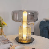 Rapanui Hand Blown Glass Table Lamp with Touch Sensor and Integrated LED Lighting