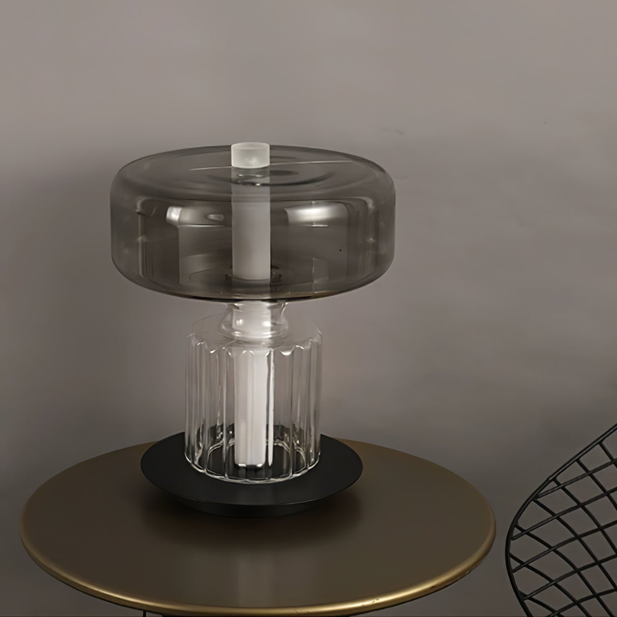 Rapanui Hand Blown Glass Table Lamp with Touch Sensor and Integrated LED Lighting