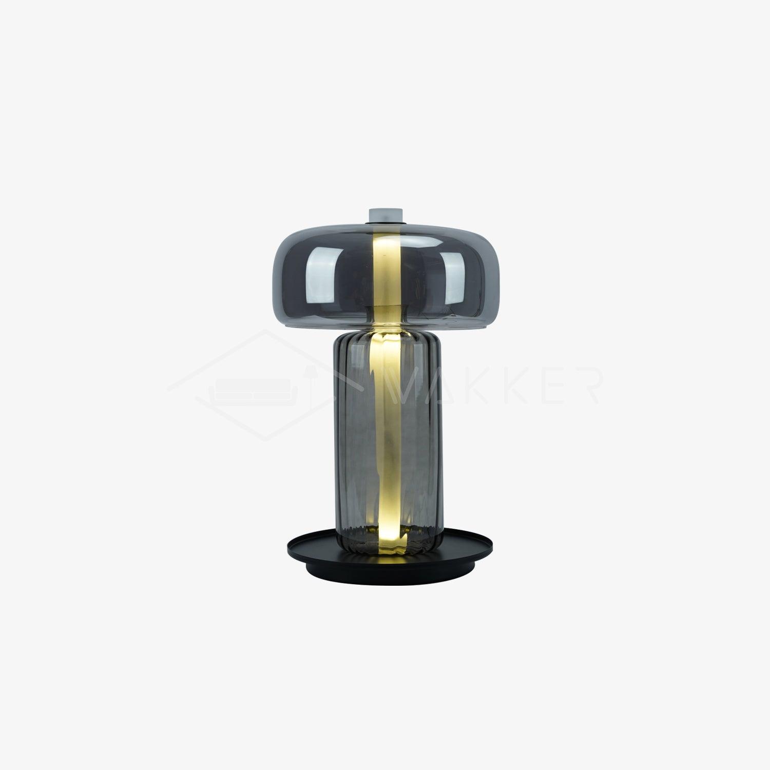 Rapanui Hand Blown Glass Table Lamp with Touch Sensor and Integrated LED Lighting