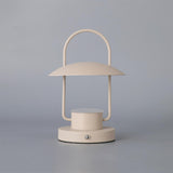 Portable Rechargeable LED Accent Lamp with Metal Shade for Modern Indoor Lighting