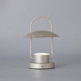 Portable Rechargeable LED Accent Lamp with Metal Shade for Modern Indoor Lighting
