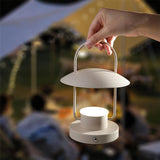 Portable Rechargeable LED Accent Lamp with Metal Shade for Modern Indoor Lighting
