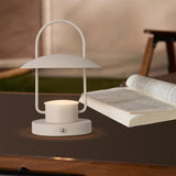 Portable Rechargeable LED Accent Lamp with Metal Shade for Modern Indoor Lighting
