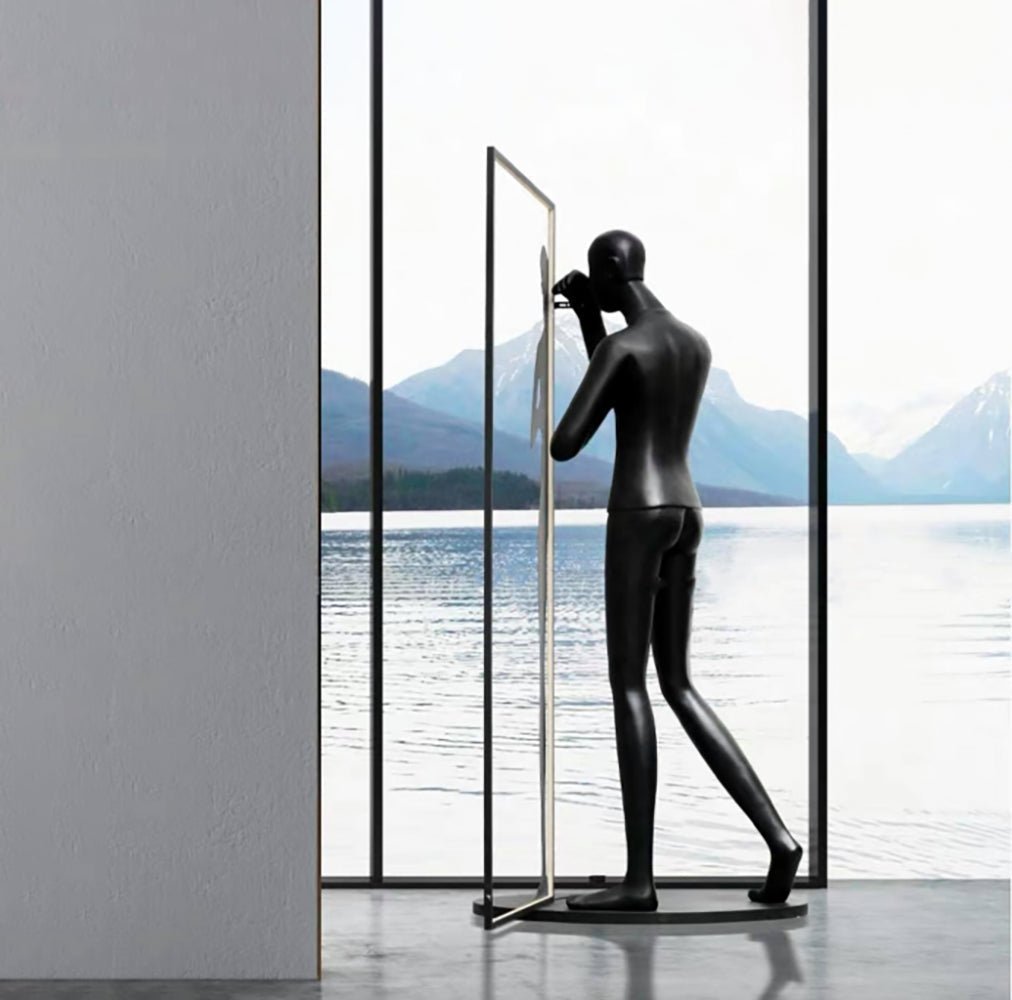 modern-figurative-sculpture-floor-lamp-with-integrated-mirror-and-led-lighting-for-artistic-interiors