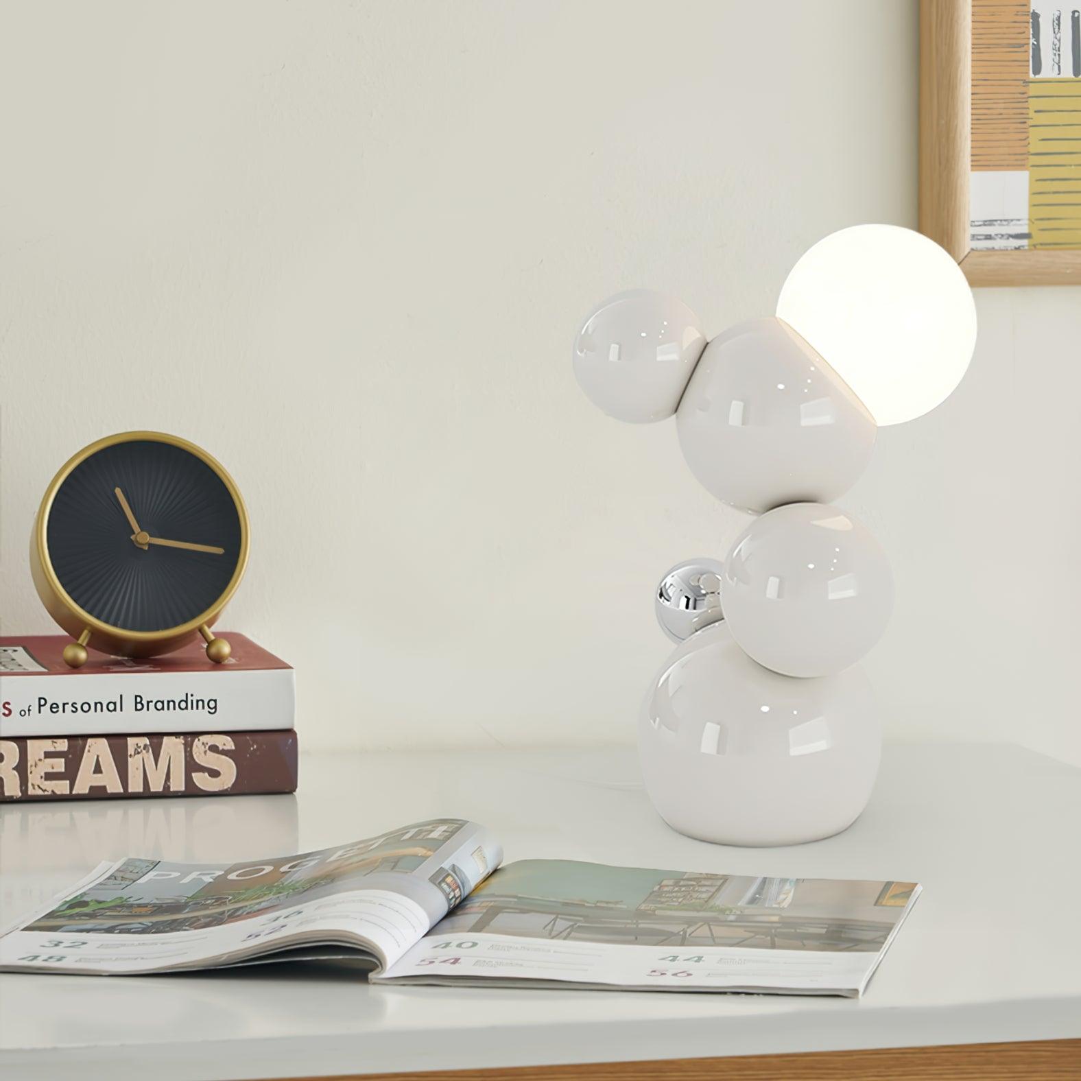 Regina Curved Metal Task Lamp Table Light for Modern Office and Bedside Reading