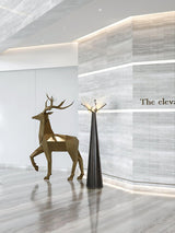 Modern LED Standing Lamp with Natural Alabaster Shade and Sleek Black Metal Body