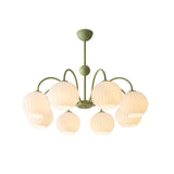 modern-ribbed-glass-globe-chandelier-metal-frame-pendant-light-for-living-room-and-dining-space