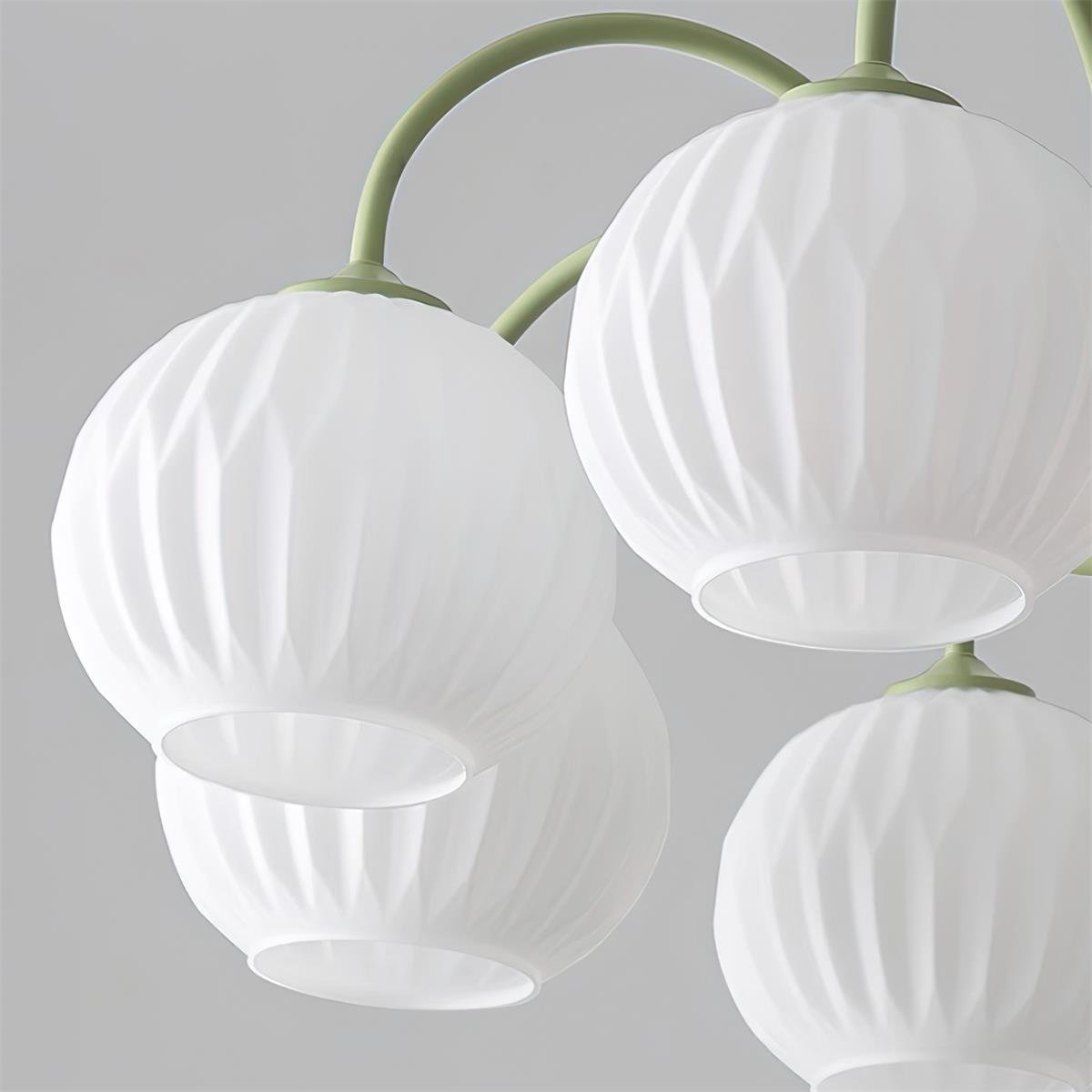 modern-ribbed-glass-globe-chandelier-metal-frame-pendant-light-for-living-room-and-dining-space