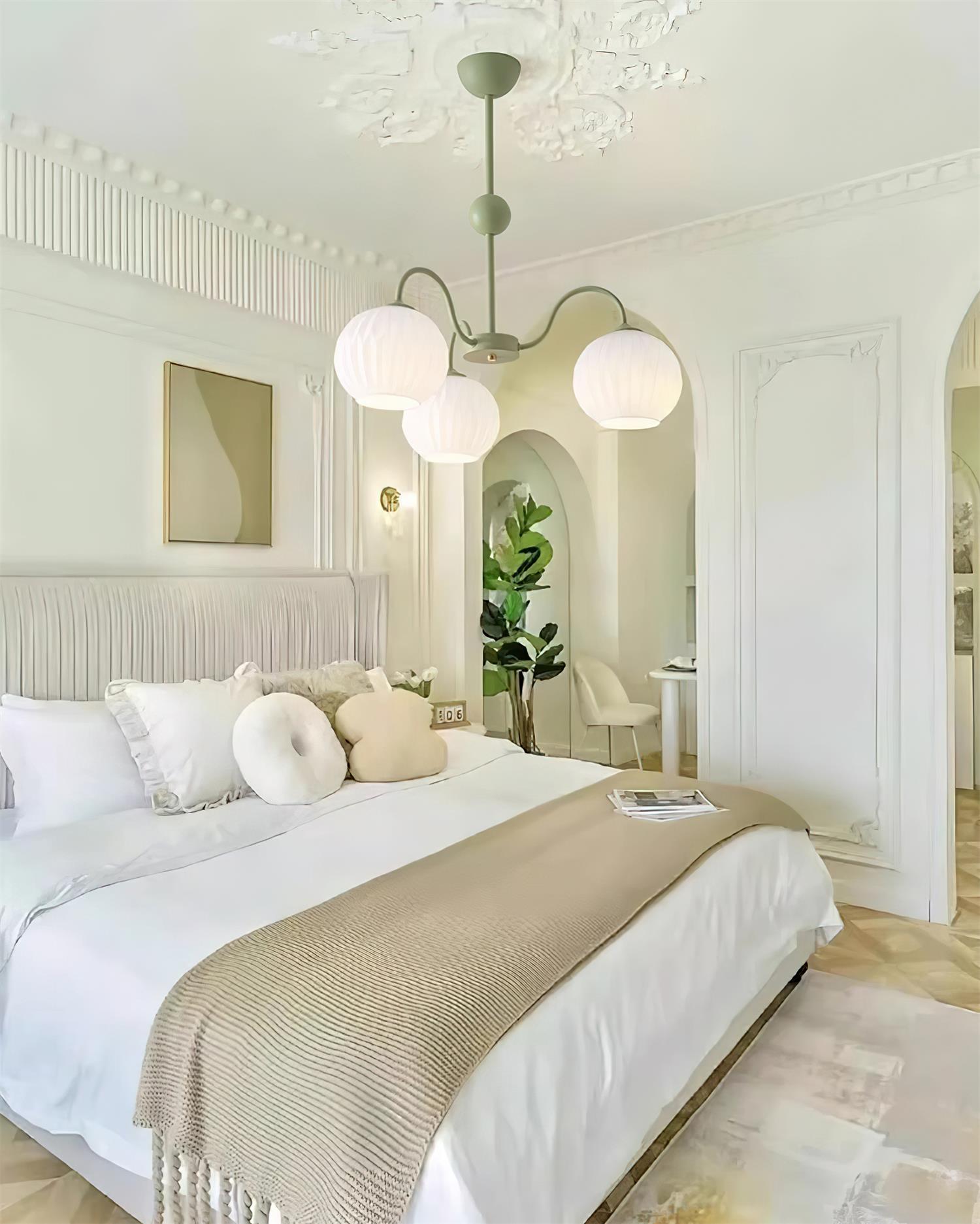 modern-ribbed-glass-globe-chandelier-metal-frame-pendant-light-for-living-room-and-dining-space