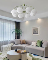 modern-ribbed-glass-globe-chandelier-metal-frame-pendant-light-for-living-room-and-dining-space
