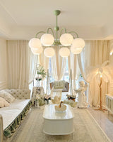 modern-ribbed-glass-globe-chandelier-metal-frame-pendant-light-for-living-room-and-dining-space