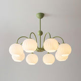 modern-ribbed-glass-globe-chandelier-metal-frame-pendant-light-for-living-room-and-dining-space
