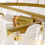 modern-retro-feather-style-gold-ceiling-chandelier-with-frosted-white-glass-globes