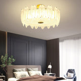modern-retro-feather-style-gold-ceiling-chandelier-with-frosted-white-glass-globes