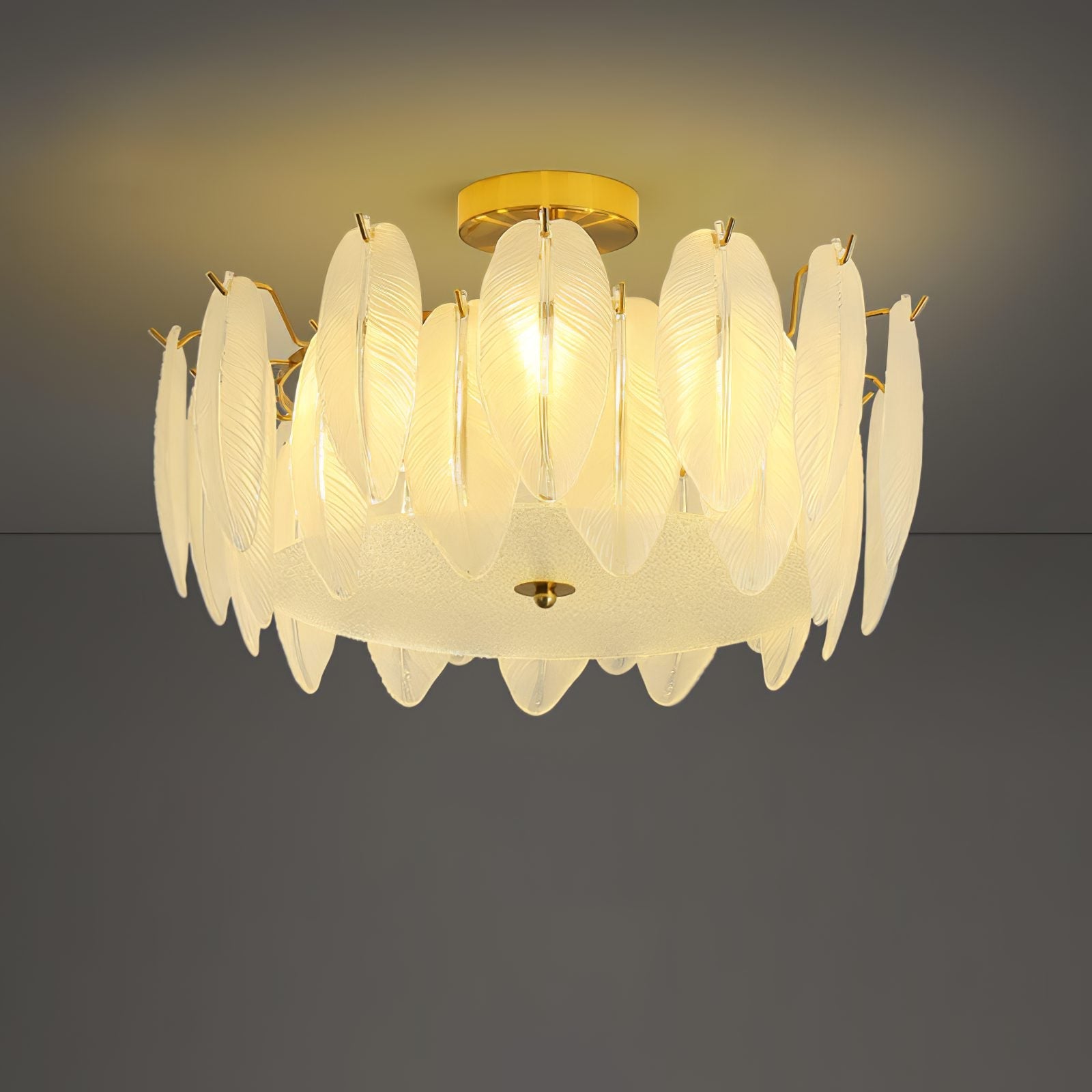 modern-retro-feather-style-gold-ceiling-chandelier-with-frosted-white-glass-globes