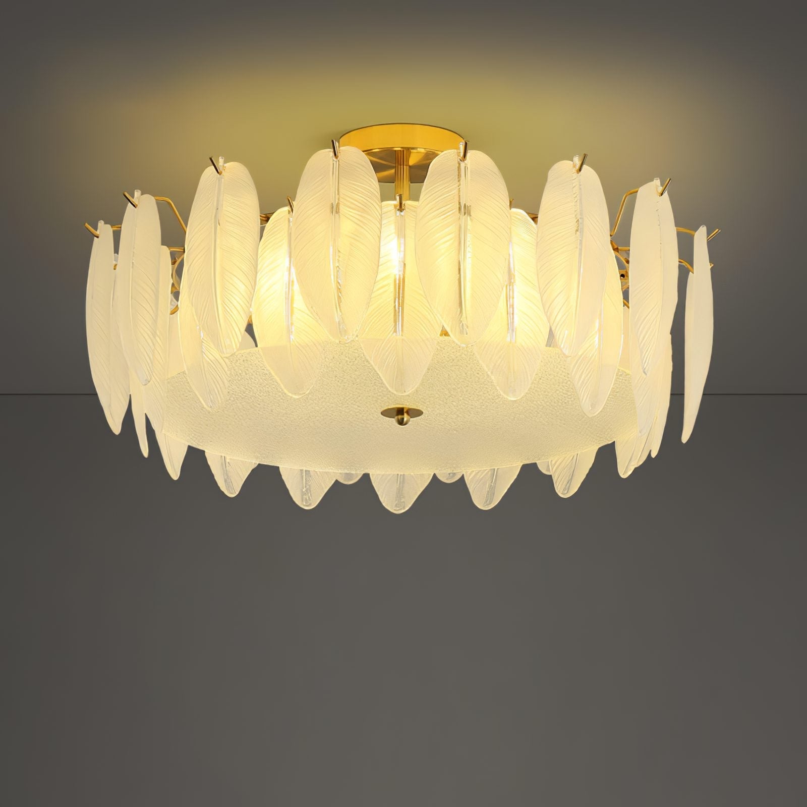 modern-retro-feather-style-gold-ceiling-chandelier-with-frosted-white-glass-globes