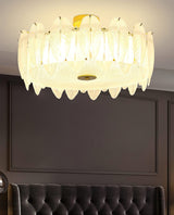 modern-retro-feather-style-gold-ceiling-chandelier-with-frosted-white-glass-globes