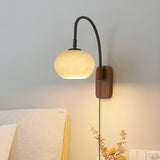 vintage-retro-glass-plug-in-wall-lamp-with-walnut-wood-base-for-interior-home-lighting
