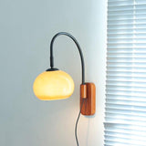 vintage-retro-glass-plug-in-wall-lamp-with-walnut-wood-base-for-interior-home-lighting
