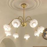 elegant-flower-petal-chandelier-vintage-glass-brass-hanging-light-fixture